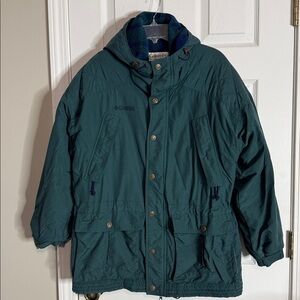 Vintage COLUMBIA Fleece Lined Hooded Winter Jacket - Men’s Size S